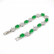 Load image into Gallery viewer, Nature Jade Beaded Bracelet Jewelry Blessing Lucky Fortune Gift For Her Green a
