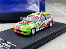 Load image into Gallery viewer, SW 1:64 JACCS Civic EG6 #14 Hatchback Sports Model Diecast Metal Car New Collection
