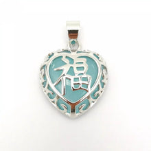 Load image into Gallery viewer, Nature Jade Heart Pendant Necklace Gift Jewelry charm Blessing Fortune Lucky h
