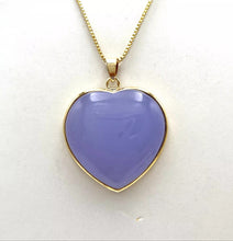 Load image into Gallery viewer, Nature Jade Heart Love Pendant Necklace Gift Jewelry charm Blessing Jewelry c
