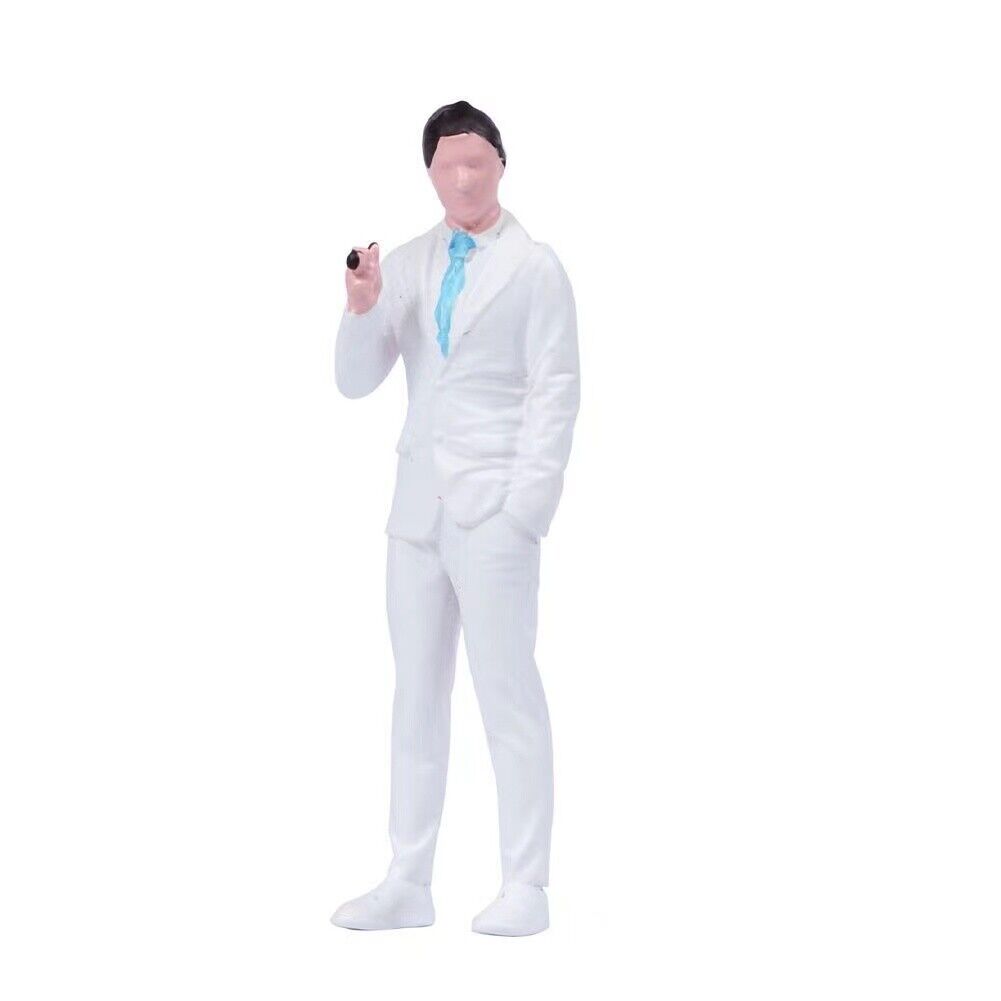 1:64 Painted Figure Model Miniature Resin Diorama Sand Man Standing Casual Suit New Collection