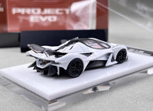 Load image into Gallery viewer, DMH 1:64 White Project Evo Racing Sports Model Diecast Metal Car New Collection
