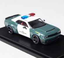 Load image into Gallery viewer, FW 1:64 Police Sheriff SRT Hellcat Muscle Sports Model Diecast Metal Car BN
