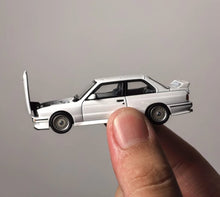 Load image into Gallery viewer, Mortal 1:64 White M3 E30 Coupe Evolution Sports Model Diecast Metal Car New Collection

