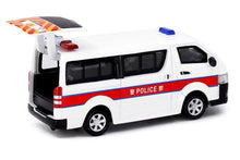 Load image into Gallery viewer, TINY 1:64 White Hongkong Police EUHKI Toyota Hiace Mini Van Model Toy Metal Car BN
