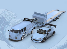 Load image into Gallery viewer, TM 1:64 KANAGAWA VW T1 GR86 A80 Supra Trailer Sports Model Diecast Metal Car
