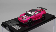 Load image into Gallery viewer, YM 1:64 JDM Pink Supra A80 JAZ80 Racing Sports Model Diecast Resin Car New Collection

