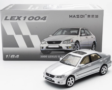 Load image into Gallery viewer, Masdi 1:64 2000 Silver IS300 Sports Sedan Model Diecast Metal Car New Collection
