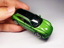 Load image into Gallery viewer, AF 1:64 Green Taycan Tturbo S Cross Turismo Sports Model Diecast Metal Car New Collection
