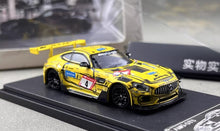 Load image into Gallery viewer, RM 1:64 Yellow AMG GTS Coupe Sports Model Diecast Metal Car New Collection
