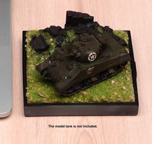 Load image into Gallery viewer, 1:64 Painted Car Model Base Miniature Diorama Sand Artificial Grassland Scenario
