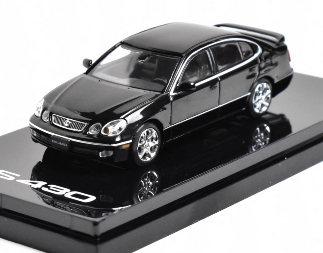 Hobby Japan 1:64 Black GS430 Sedan Sports Model Diecast Metal Car New Collection