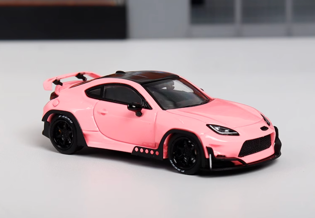 Fuji 1:64 Pink JDM GR86 Rocket Bunny Coupe Sports Model Diecast
