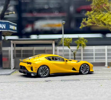 Load image into Gallery viewer, TOC 1:64 Yellow 812C Coupe Racing Sports Model Diecast Metal Car New Collection

