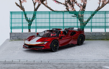 Load image into Gallery viewer, Scalemini 1:64 Red SF90 Spider Racing Sports Model Diecast Resin Car New
