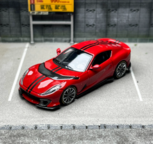 Load image into Gallery viewer, TOC 1:64 Red 812C Coupe Racing Sports Model Diecast Metal Car BN
