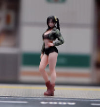 Load image into Gallery viewer, 1:64 Painted Figure Model Miniature Resin Sand Diorama Cool Pretty Girl Beauty
