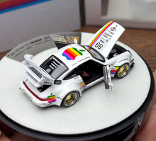 Load image into Gallery viewer, PGM 1:64 White Apple #89 RWB 964 Round Sports Open Model Diecast Metal Car New Collection
