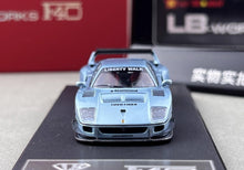 Load image into Gallery viewer, Star 1:64 Ice Blue F40 LBWK Racing Sports Model Diecast Metal Car New Collection
