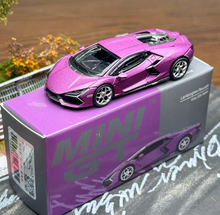 Load image into Gallery viewer, Minigt 1:64 Purple Revuelto Viola Racing Sports Model Diecast Metal Car New Collection
