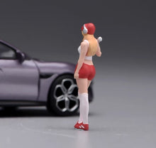 Load image into Gallery viewer, 1:64 Painted Figure Model Miniature Resin Diorama Sand Street Lady Headset Girl

