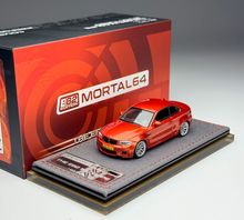 Load image into Gallery viewer, Mortal 1:64 Orange 1M E82 Coupe Sports Model Diecast Metal Car New Collection
