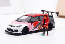 Load image into Gallery viewer, CC 1:64 JDM Civic Type R FD2 Figure Sports Model Diecast Metal Car New Collection
