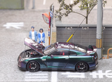 Load image into Gallery viewer, FH 1:64 Purple JDM Skyline GTR R35 Racing Sports Model Diecast Metal Car New Collection
