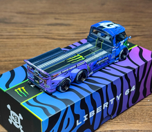 Load image into Gallery viewer, Liberty 1:64 Purple VW T1 6x6 Flatbed Tow Truck Model Diecast Metal Car New Collection
