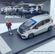 Load image into Gallery viewer, MG 1:64 Silver Carbon JDM Fit GK5 RS Figure Sports Model Diecast Metal Car New Collection
