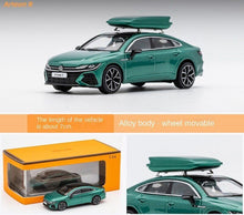 Load image into Gallery viewer, GCD 1:64 Green Volkswagen Arteon R CC Coupe Sports Roof Box Model Toy Metal Car BN
