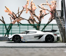 Load image into Gallery viewer, CM 1:64 White Jesko Absolut Super Racing Sport Model Diecast Metal Car New Collection
