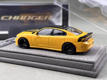 Load image into Gallery viewer, Elite 1:64 Yellow Charger SRT Engine Sedan Sports Model Diecast Metal Car New Collection
