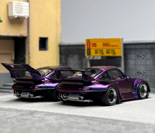 Load image into Gallery viewer, SW 1:64 Purple RWB 993 Racing Sports Classic Model Diecast Metal Car New
