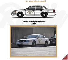 Load image into Gallery viewer, Rollin 1:64 CHP Highway Patrol CV CROWN VICTORIA Model Diecast Metal Car New Collection
