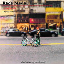 Load image into Gallery viewer, 1:64 Painted Figure Mini Model Miniature Resin Diorama Bicycle Street Boy Smoke

