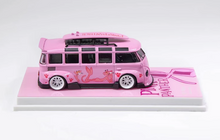 Load image into Gallery viewer, 1:64 Flame Pink VW T1 Van Camper Kombi Sports Model Diecast Metal Car New

