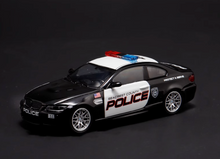 Load image into Gallery viewer, Fine 1:64 Black Police NSF M3 E92 Coupe Sports Model Diecast Metal Car New Collection
