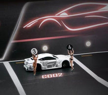 Load image into Gallery viewer, 1:64 Painted Figure Mini Model Miniature Resin Diorama Toy Car Racing Model Girl
