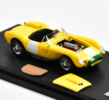 Load image into Gallery viewer, GFCC 1:64 Yellow 1957 250TR Convertible Sports Model Diecast Metal Car New Collection
