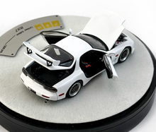 Load image into Gallery viewer, PGM 1:64 White JDM RX-7 FD3S Round Racing Sports Model Diecast Metal Car New Collection
