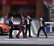 Load image into Gallery viewer, 1:64 Painted Figure Model Miniature Resin Diorama Toy Sand Bodyguard Security BN
