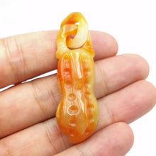 Load image into Gallery viewer, Nature Jade Pendant Peanut Necklace Gift Jewelry charm Blessing Lucky Fortune c
