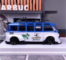 Load image into Gallery viewer, LMLF 1:64 Blue VW T1 RWB Van Bus Camper Kombi Model Diecast Metal Car New Collect
