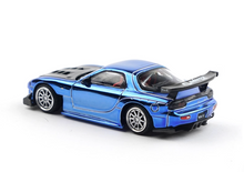 Load image into Gallery viewer, Poprace 1:64 Plating Blue RX7 FD RE Widebody Sport Model Diecast Metal Car New Collection
