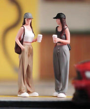 Load image into Gallery viewer, 1:64 Painted Figure Model Miniature Resin Diorama Sand Shopping Girl Beauty Lady
