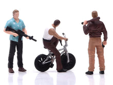 Load image into Gallery viewer, 1:64 Painted Figure Model Miniature Resin Diorama Toy Ganster Men Set Street
