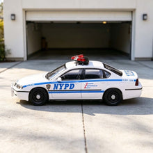 Load image into Gallery viewer, 596 1:64 White State Police Impala Sedan Sports Model Diecast Metal Car New Collection
