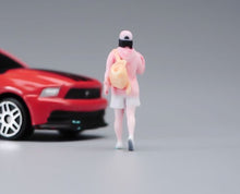 Load image into Gallery viewer, 1:64 Painted Figure Model Miniature Resin Diorama White Lady Girl Pink Top Cute
