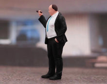 Load image into Gallery viewer, 1:64 Painted Figure Model Miniature Resin Diorama Sand Cigar Smoking Man in Suit New Collection
